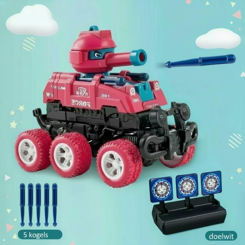 TankHero – Activo y robusto - Tanque de juguete con función de disparo