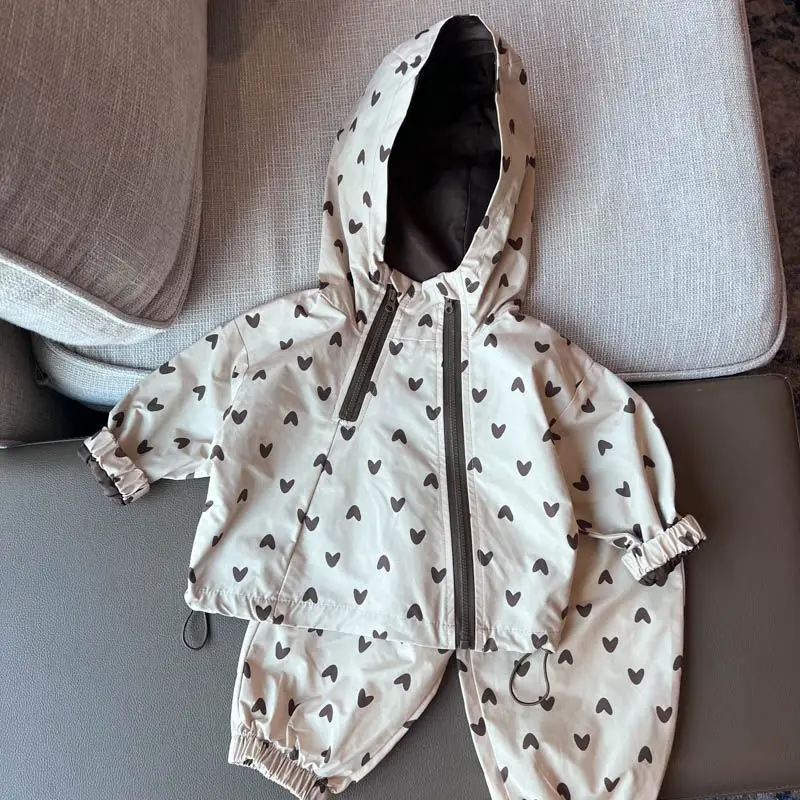 SoftBreeze – Resistente al viento y cómodo: conjunto de 2 piezas para niños (chaqueta y pantalón)