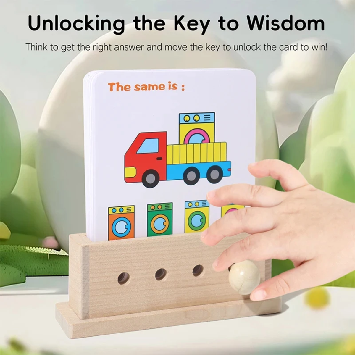 BrainyKids – Lógico y divertido – Juego educativo de cartas de madera