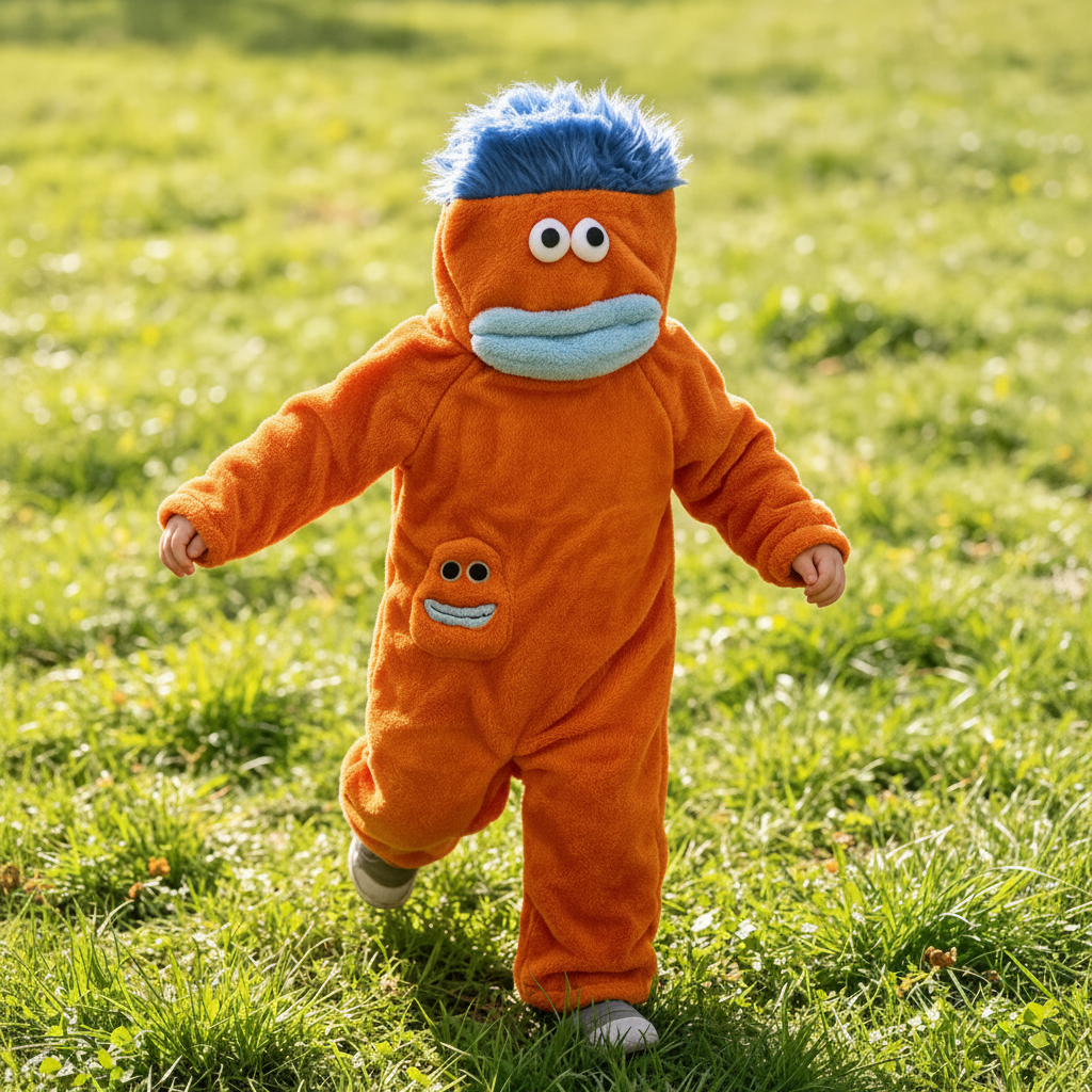 LittleMonster – Cómodo y adorable: mono infantil con un divertido diseño de monstruo