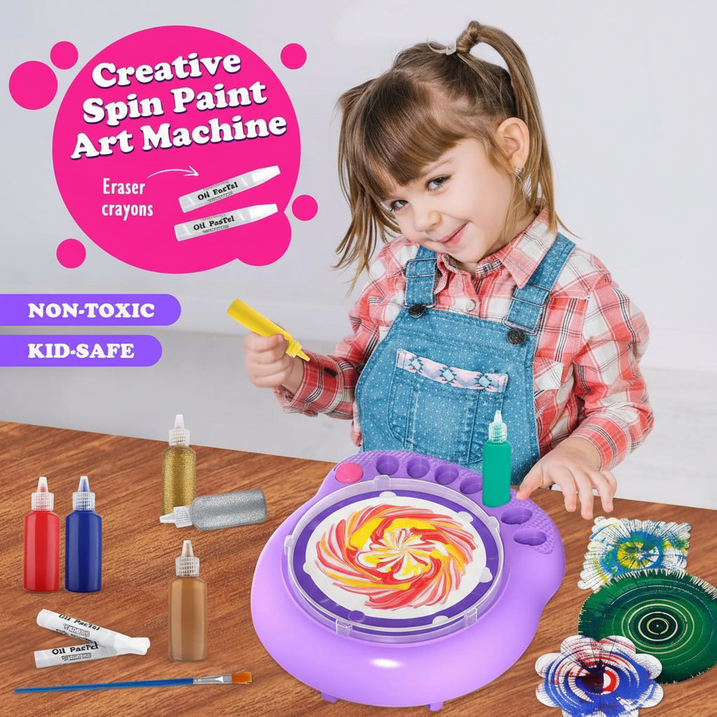 SpinArt – Creativo y educativo – Máquina de teñir «hazlo tú mismo»