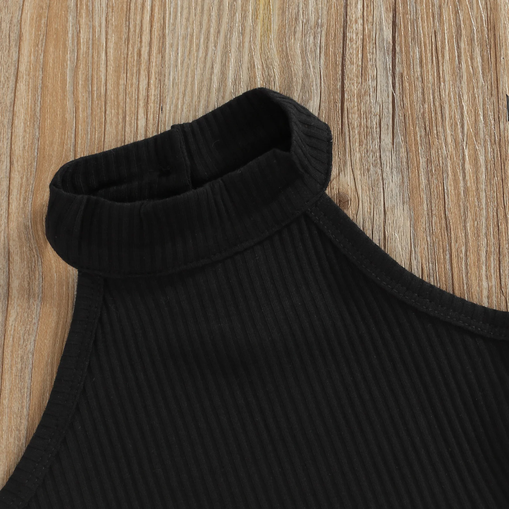 MiniFashionista – Elegancia y tendencias – Conjunto para niñas con camiseta, pantalones cortos y riñonera