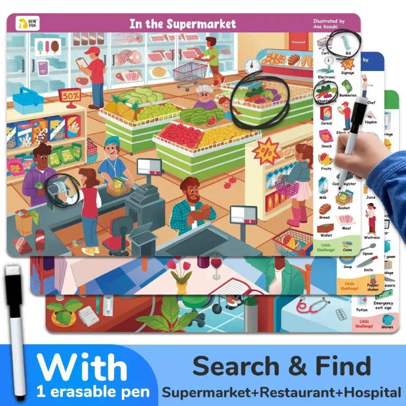 Search and Find Game – Aprendizaje y diversión – Libro de actividades
