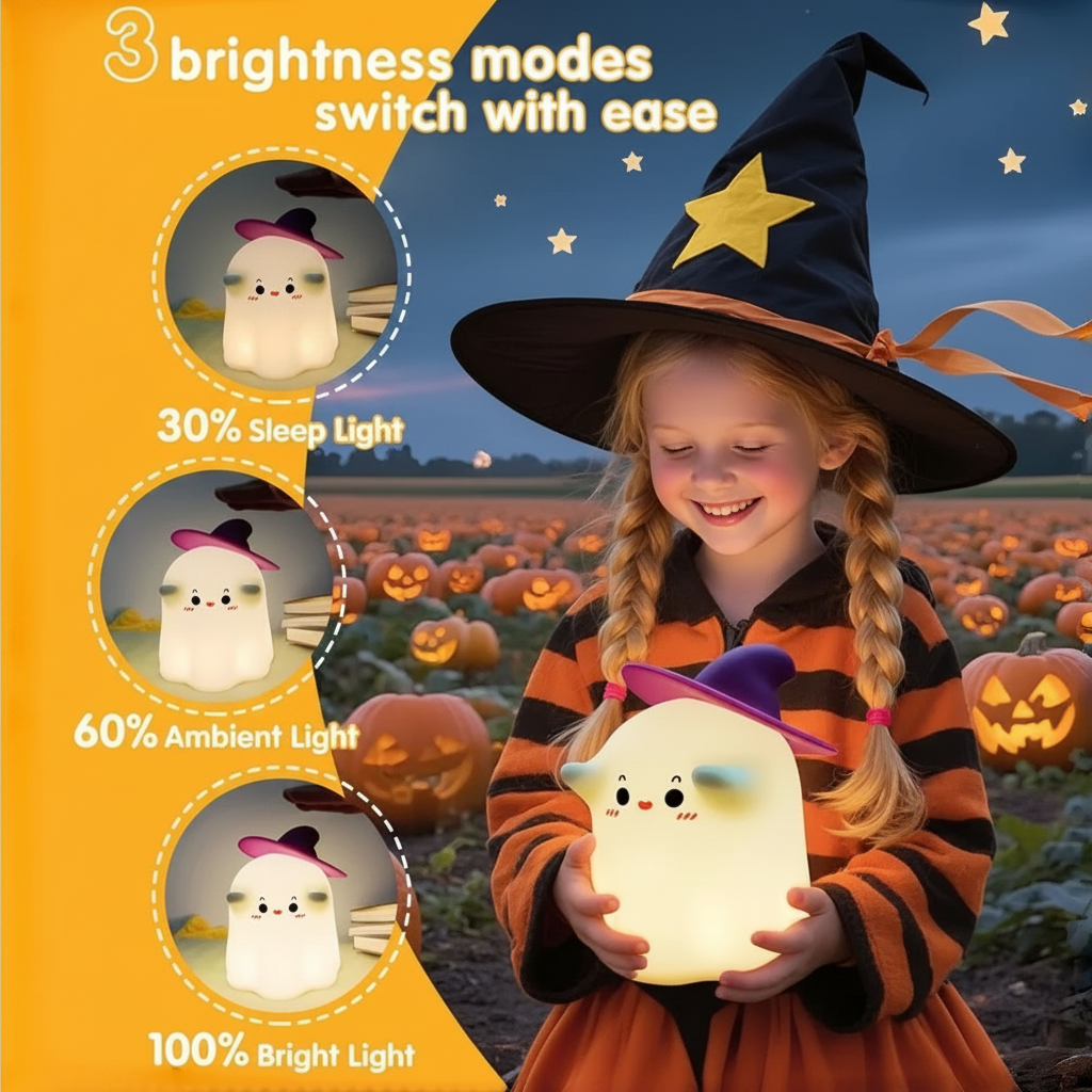 SpookyLamp – Bonita y acogedora: lámpara nocturna de Halloween