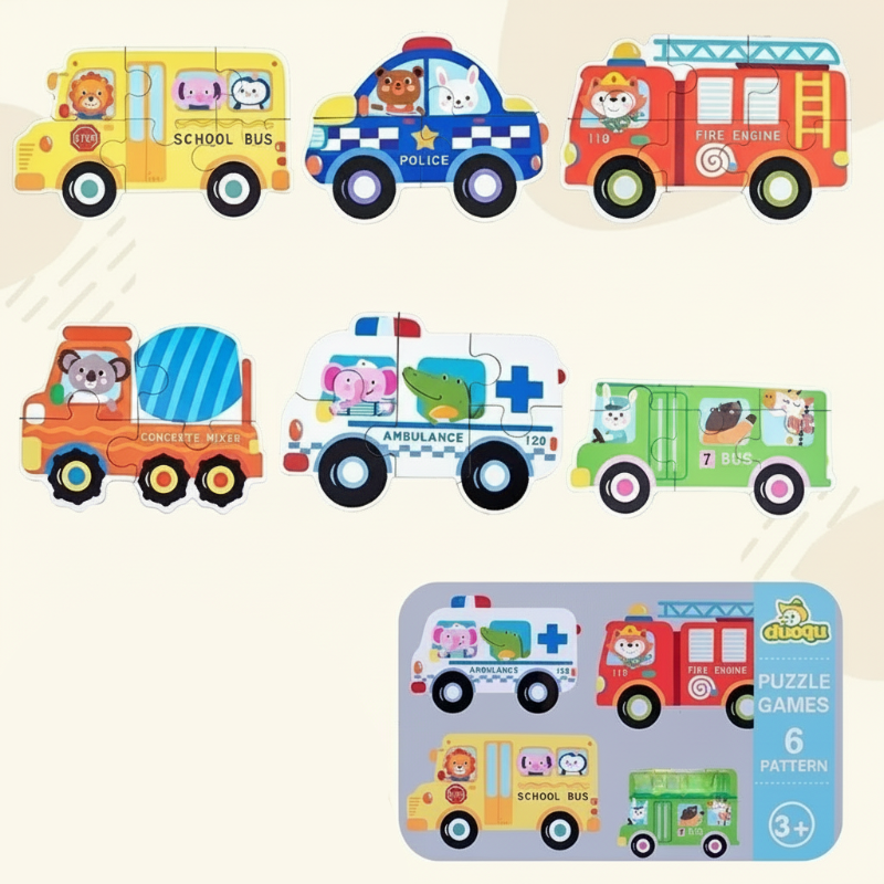 BrainBox – Aprender y jugar – Rompecabezas de madera en 3D