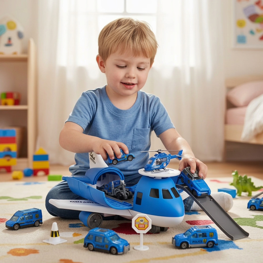 AirPlay – Atrevido y divertido – Set de juego con avión y coche
