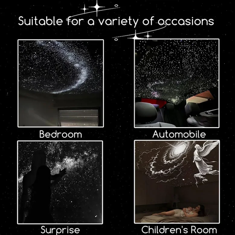 NightSky – Regulación de intensidad y magia en el dormitorio: lámpara LED Galaxy