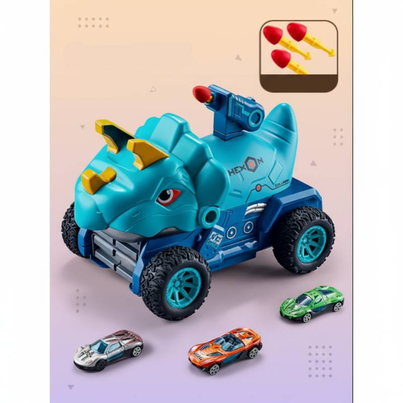 TurboRex – Aventurero e interactivo: coche de juguete dinosaurio