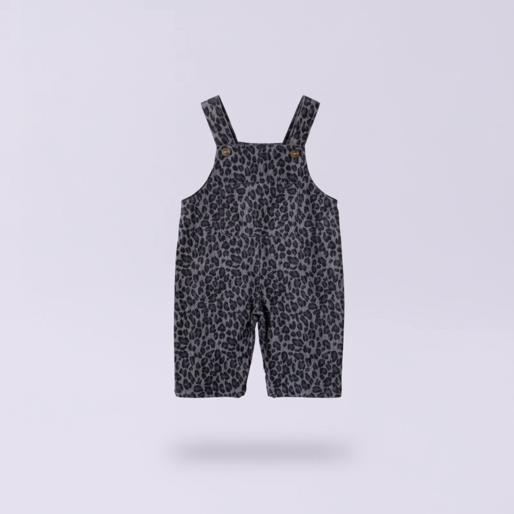 LeopardChic – A la última y cómodos: petos para niñas con estampado de leopardo