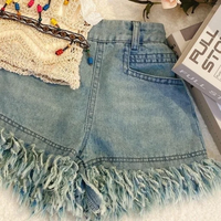 Thumbnail for MiniChic – Elegante y cómodo: conjunto de top boho y pantalones cortos vaqueros