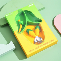 Thumbnail for MiniMeal – Seguro y antideslizante: juego de mesa para niños con cubiertos de silicona