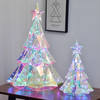 CrystalGlow – Festivo y acogedor: árbol de Navidad decorativo con luces LED