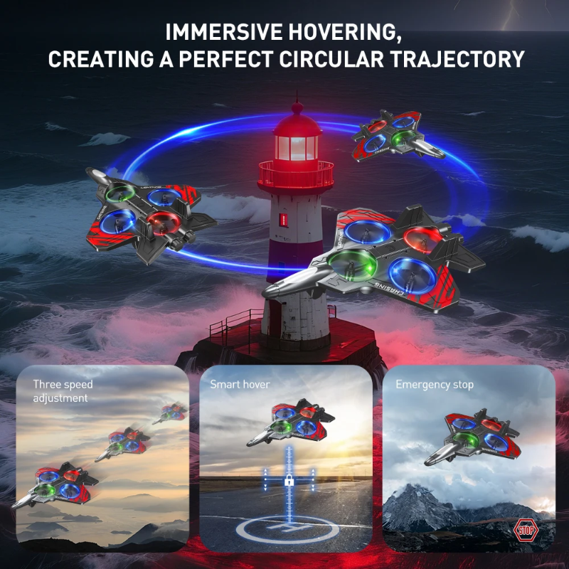 AeroBattle – Acción y diversión: avión acrobático teledirigido con luces