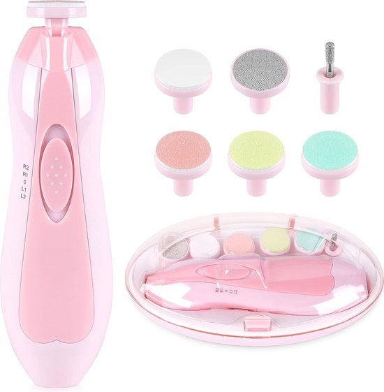 SafeCare – Silencioso y seguro: set eléctrico para limar las uñas del bebé