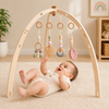 Wooden Baby Rattle Toy – Sensorial y seguro – Gimnasio para bebés