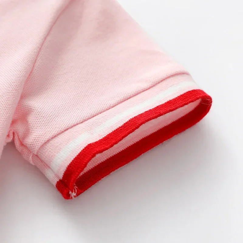 PetitJoy – Cómodo y elegante: vestido tipo polo con estampado de cerezas