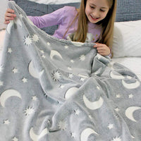 Thumbnail for Glow In The Dark Blanket™ - Glittering dreams - Manta que brilla en la oscuridad