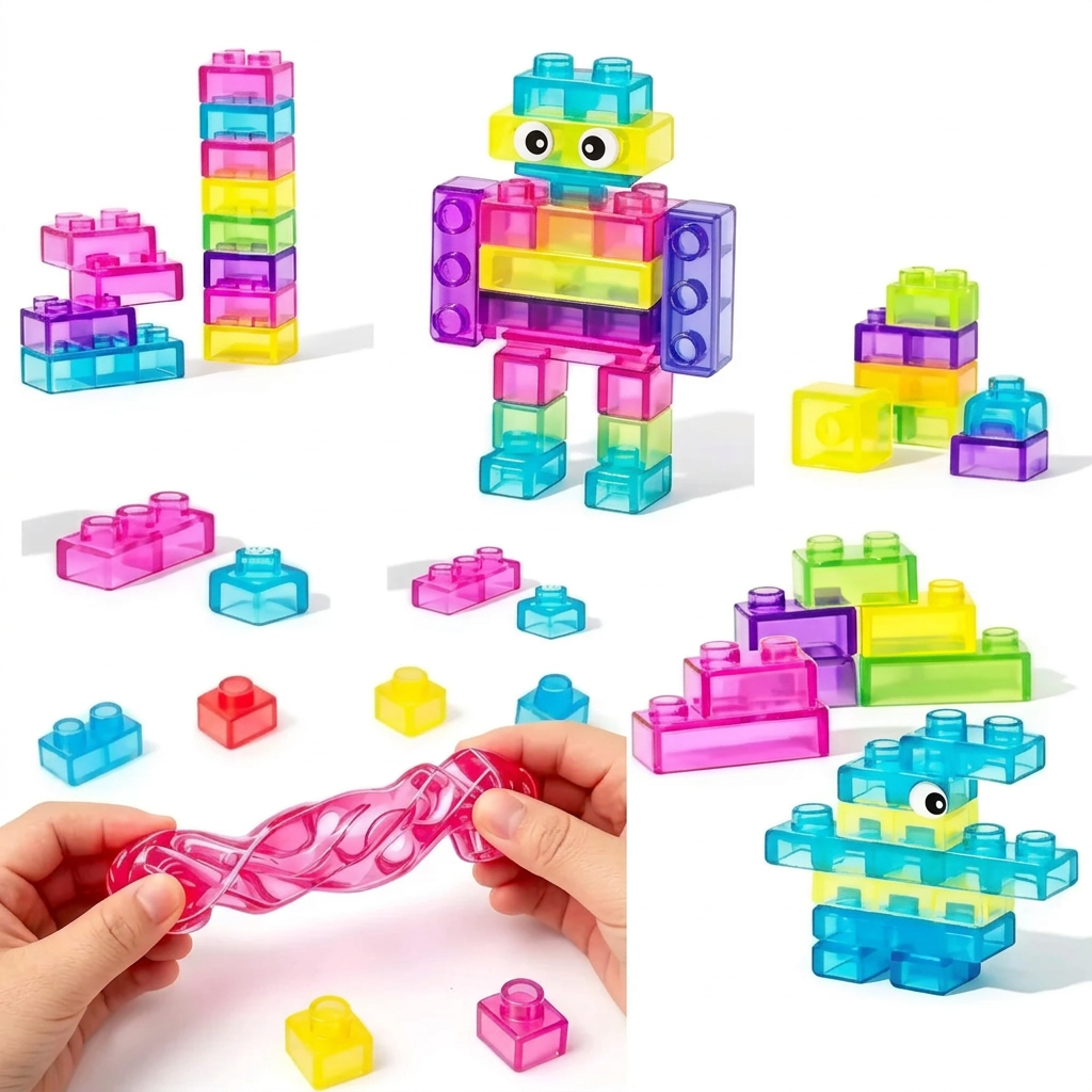 JellyBuild – Suave y creativo: bloques de construcción flexibles de gelatina