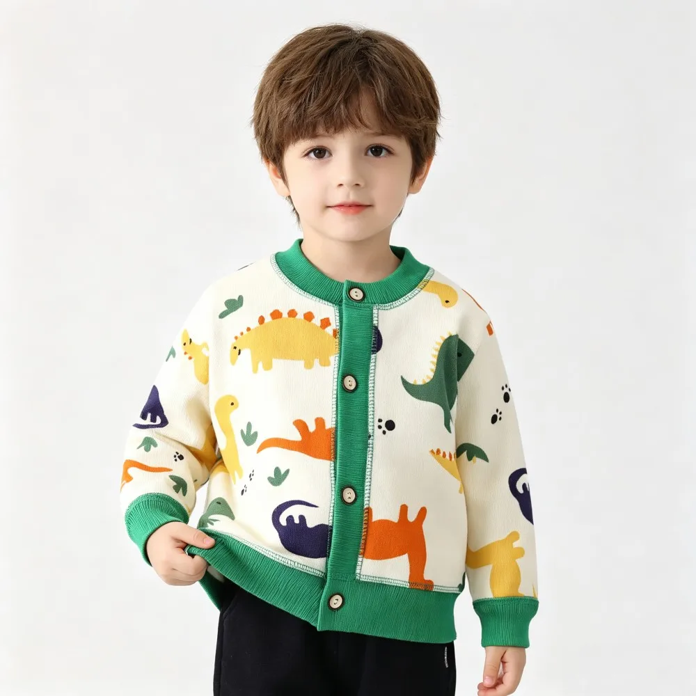 CozyCardi – Suave y cálido: chaleco de punto con bonitos estampados