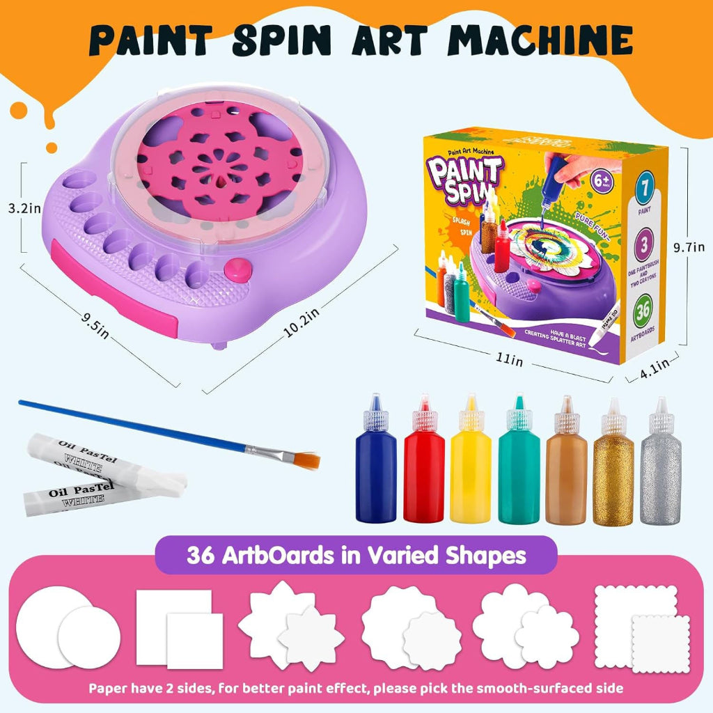 SpinArt – Creativo y educativo – Máquina de teñir «hazlo tú mismo»