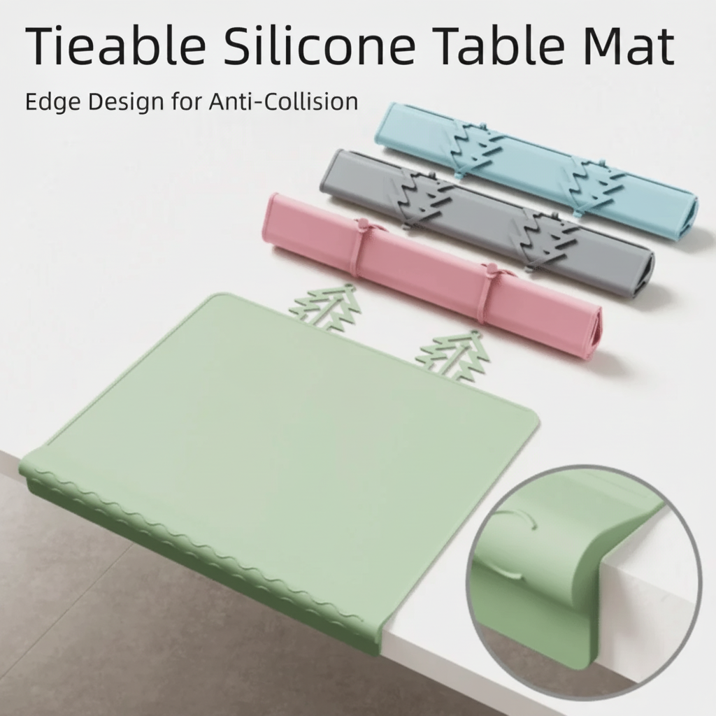 BabySafe – Práctico e higiénico: mantel individual de silicona con borde elevado
