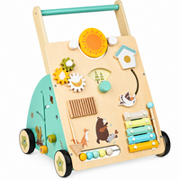 Thumbnail for WoodenSteps – Natural y educativo – Andador de madera para bebés con paneles de juego