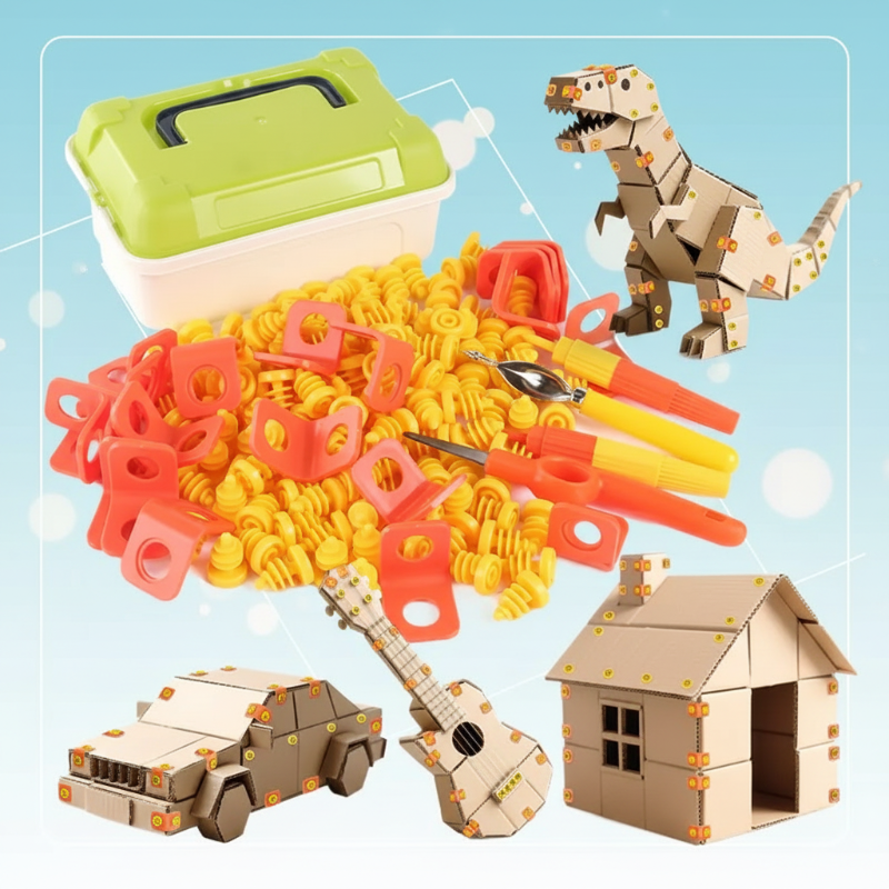 ToolMaster – El juego de herramientas definitivo para los constructores de cajas de cartón – Juego de herramientas para niños