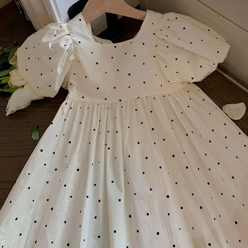 LittleTwinkle – Suave y cómoda – Vestido infantil con dos lazos