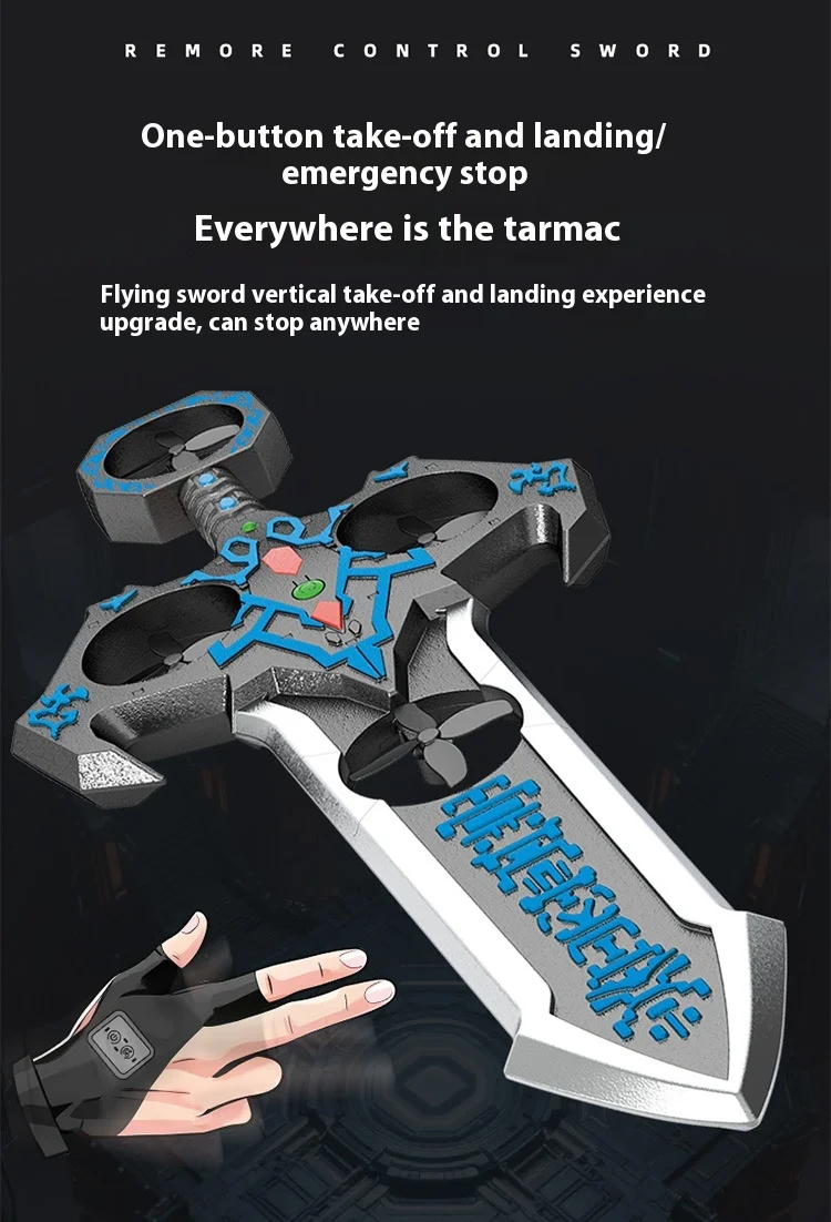 AirBlade – Divertido e interactivo: juguete volador teledirigido con diseño de espada