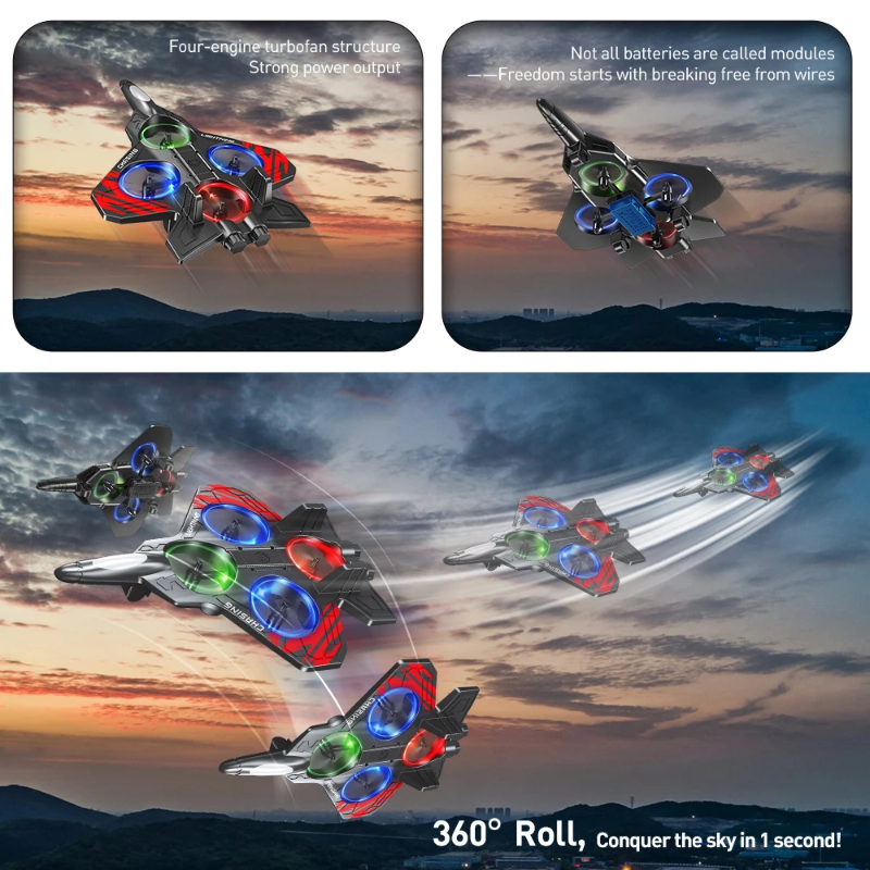 AeroBattle – Acción y diversión: avión acrobático teledirigido con luces