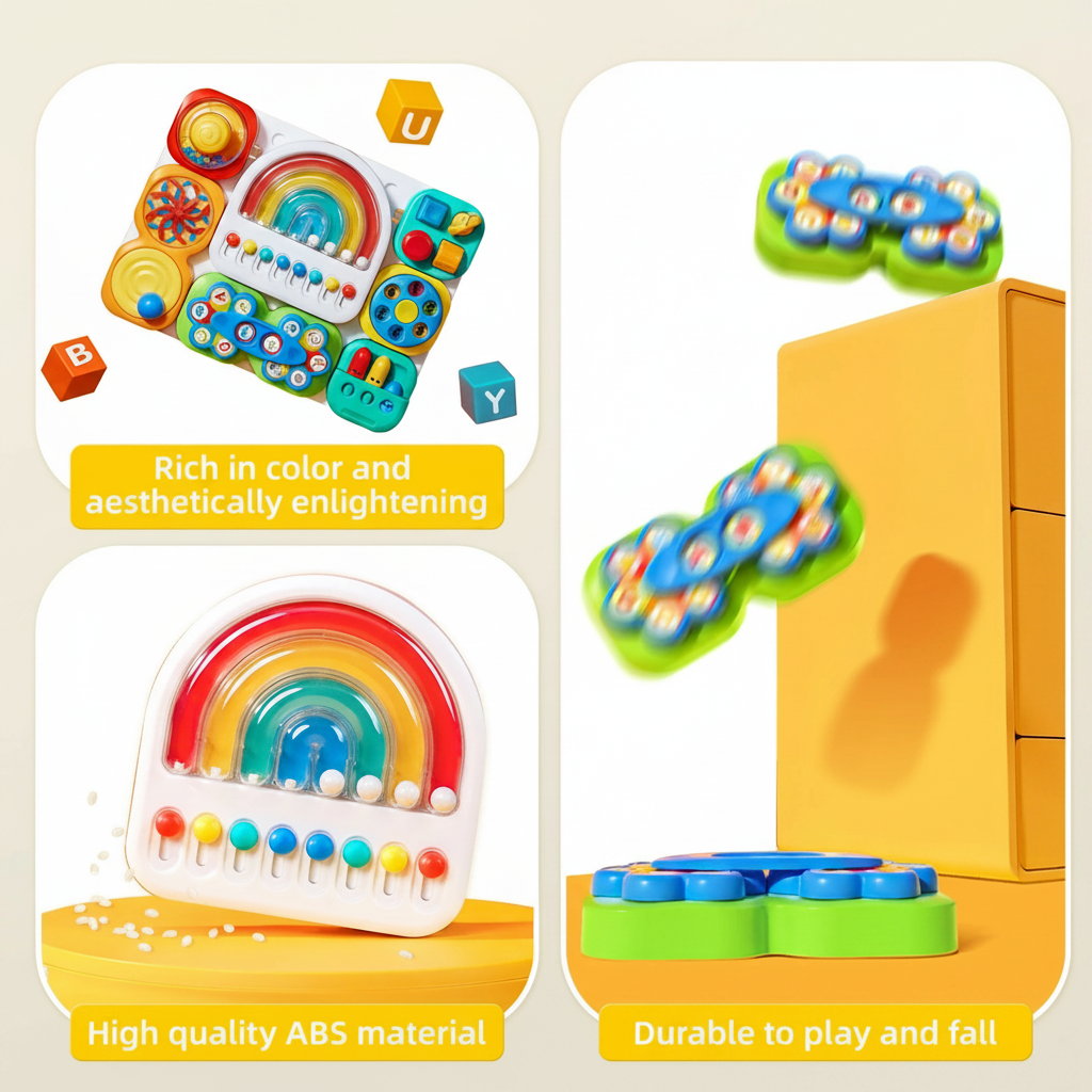 BusyFun – Educativo y práctico – Tablero de actividades sensoriales