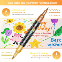 Thumbnail for ArtShine – Colorido y brillante – Set de rotuladores de doble cara con purpurina y efectos luminosos