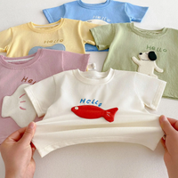 Thumbnail for LittlePatch – Dibujos animados y diversión  – Camiseta infantil con parches de dibujos animados