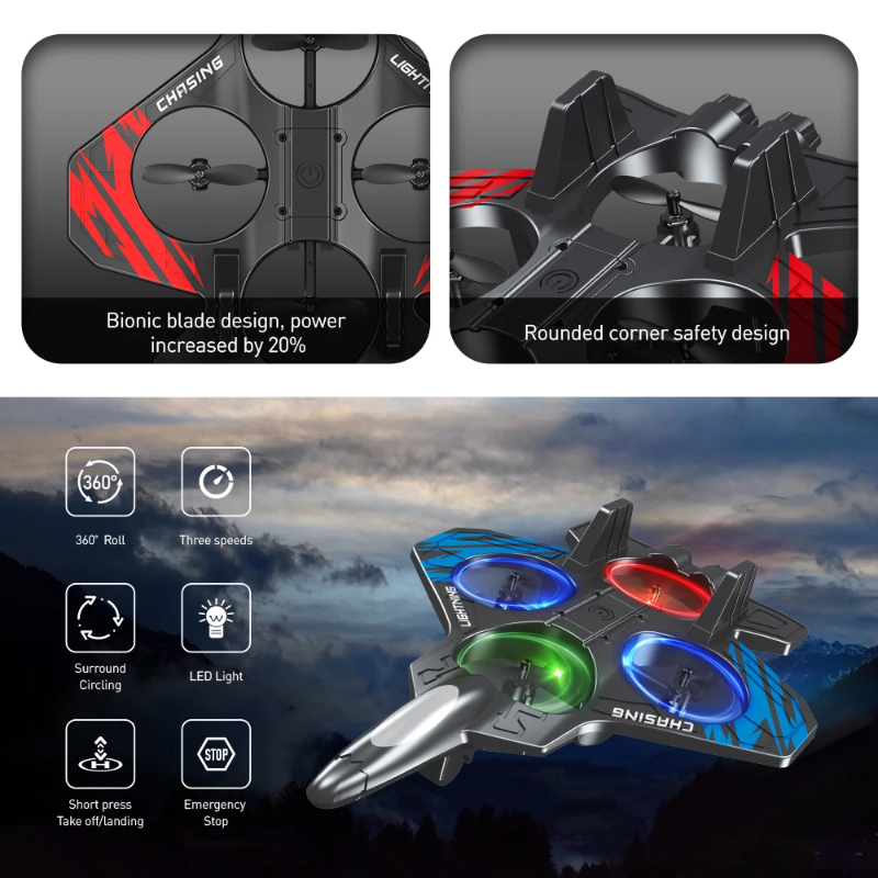 AeroBattle – Acción y diversión: avión acrobático teledirigido con luces