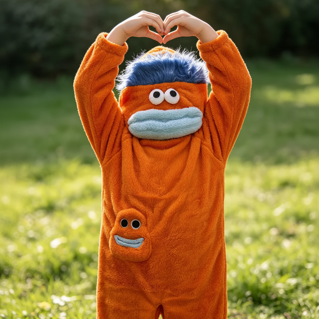 LittleMonster – Cómodo y adorable: mono infantil con un divertido diseño de monstruo