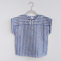 Thumbnail for LittleClassic – Elegante y cómoda: camisa de lino para niño con detalle de botones