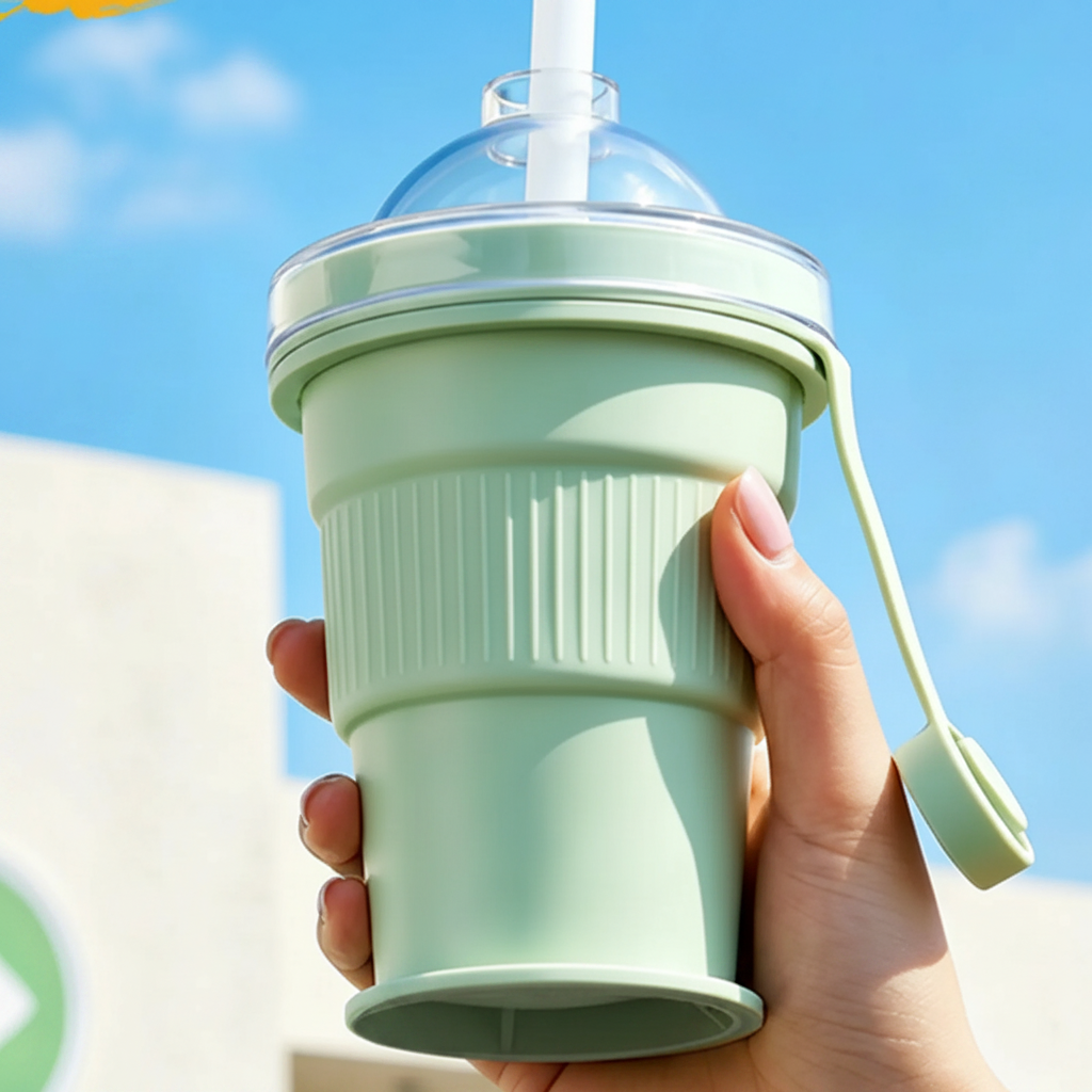 FlexiCup – Práctico y portátil: vaso plegable de silicona