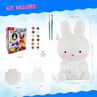 Thumbnail for MiniCrafters – Creatividad y aprendizaje – Set de pintura de animales para lámparas DIY