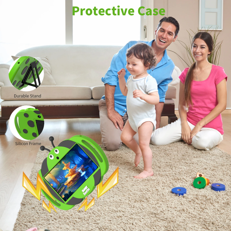 PlayPad – Educativo y divertido: tableta infantil con funda resistente a los golpes