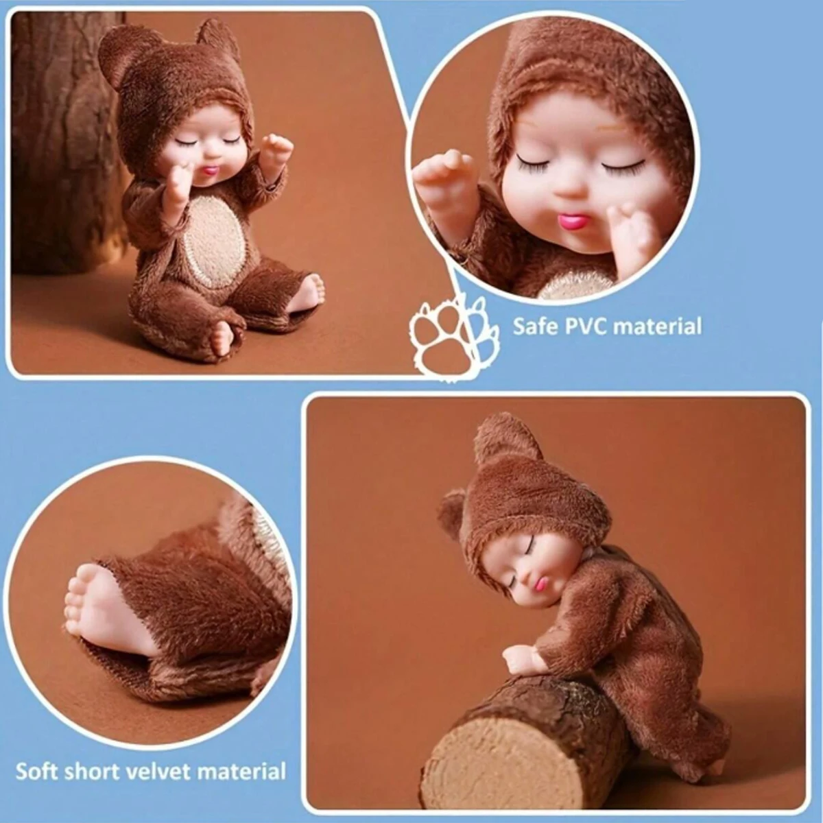 LittleDolly – Bonita y acogedora: muñequita con un alegre disfraz de animalito