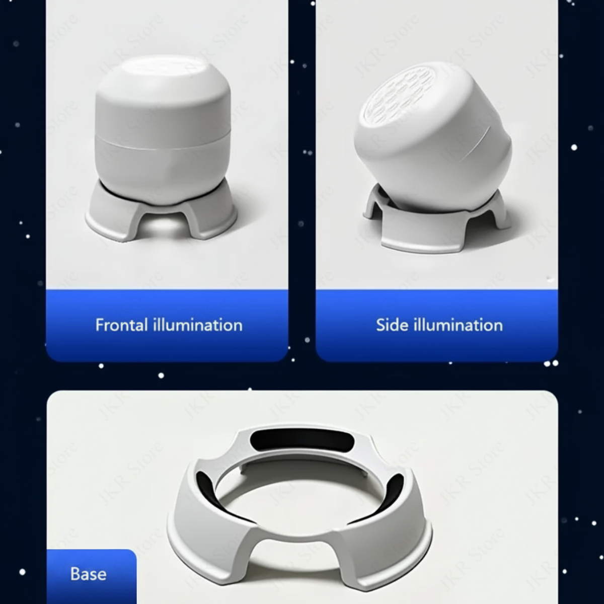 SeaDream – Divertido y educativo – Lámpara de noche LED giratoria de 360°