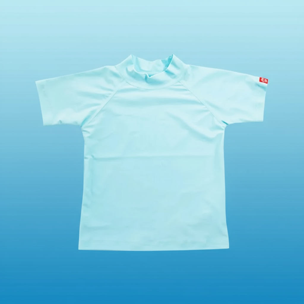 SunnyGuard – Verano y protección: camiseta de baño infantil con mangas cortas y protección UV