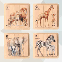Thumbnail for ZooStack – Madera e interactivo – Puzzle de bloques de animales