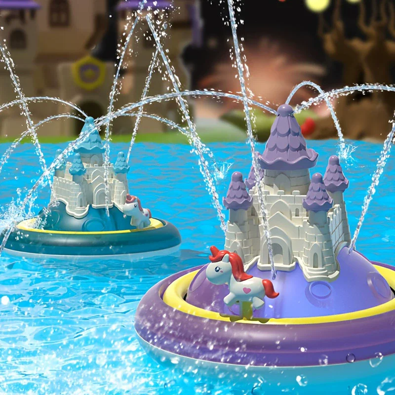 SpalshCastle – Mágico e interactivo – Juego de castillo flotante de unicornio