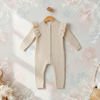MiniAurora – Suave y elegante – Conjrito de punto para bebé con alas de ángel y diadema