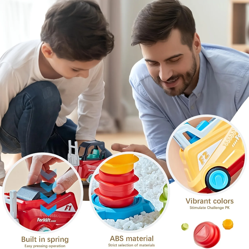LittleBuilders – Interactivo y seguro – Juego de carretilla elevadora