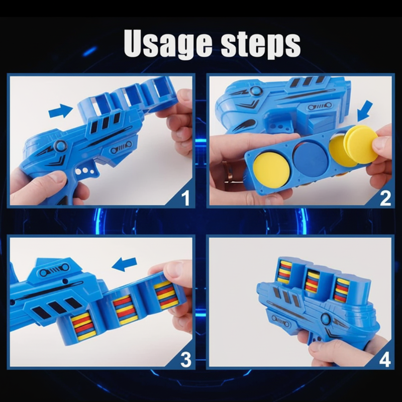 FunGun – Seguro y educativo – Set de juego de tiro con espuma