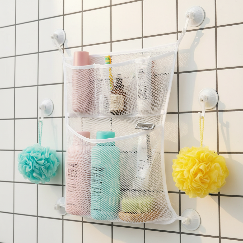 TubyTidy – Sin moho y espacioso – Red de almacenamiento para juguetes de baño