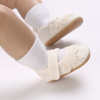 Thumbnail for PrincessLace – Elegantes y monísimas: zapatitos de bebé con encaje y cierre de velcro