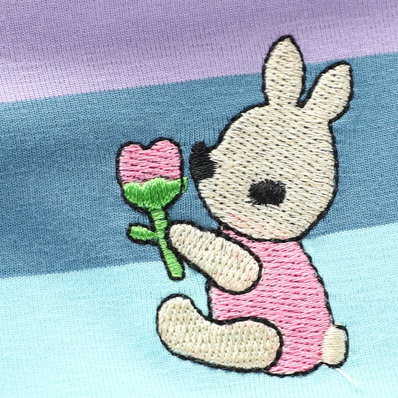 RainbowBabe – Fresco y colorido – Vestido polo para niña